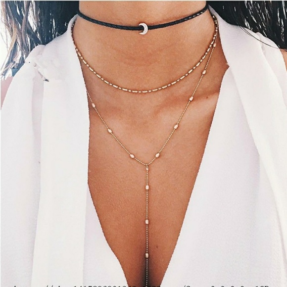 Trendy Jewels Jewelry - 🆕☀️ Hot Moon Crystal Choker ☀️ 3 in 1